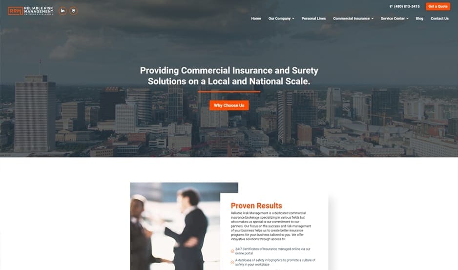 Reliable Risk Management Site Example
